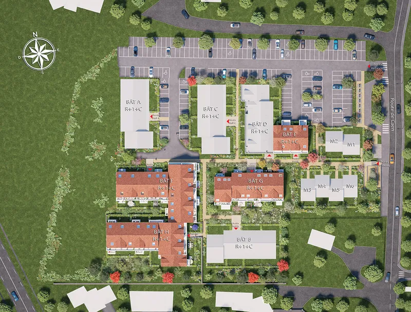 T3 NEUF AVEC BALCON ET 2 PARKINGS - 57,8 M2 - OUISTREHAM